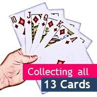 Collecting all 13 Cards