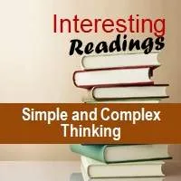 Simple and Complex Thinking