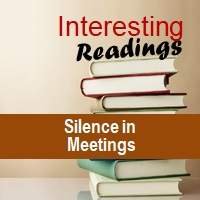 Silence in Meetings