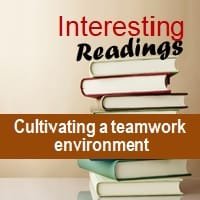 Cultivating a teamwork environment